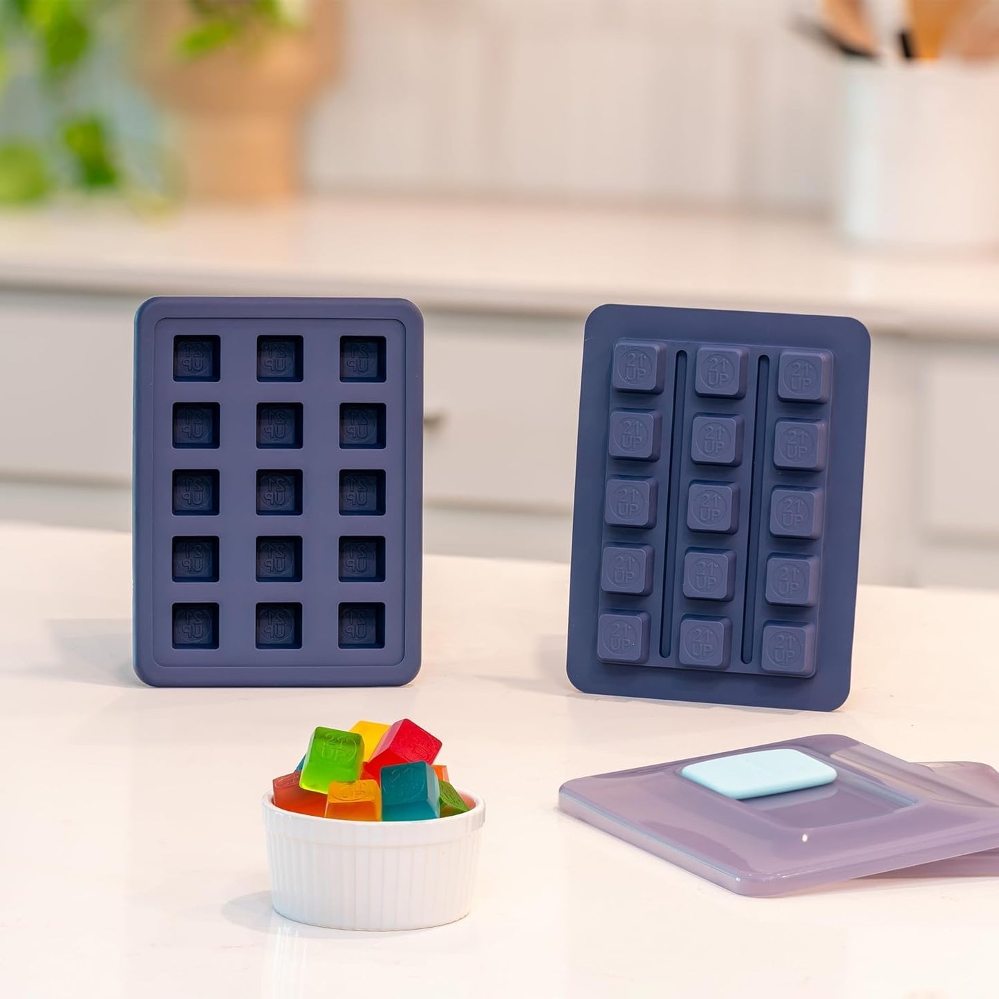 Magical Butter Gummy Making Kit – Gummy Maker with Blue Raspberry & Cherry Mix, 10 mL & 2 mL Silicone Molds – Easy, No-Stick Candy Making Supplies