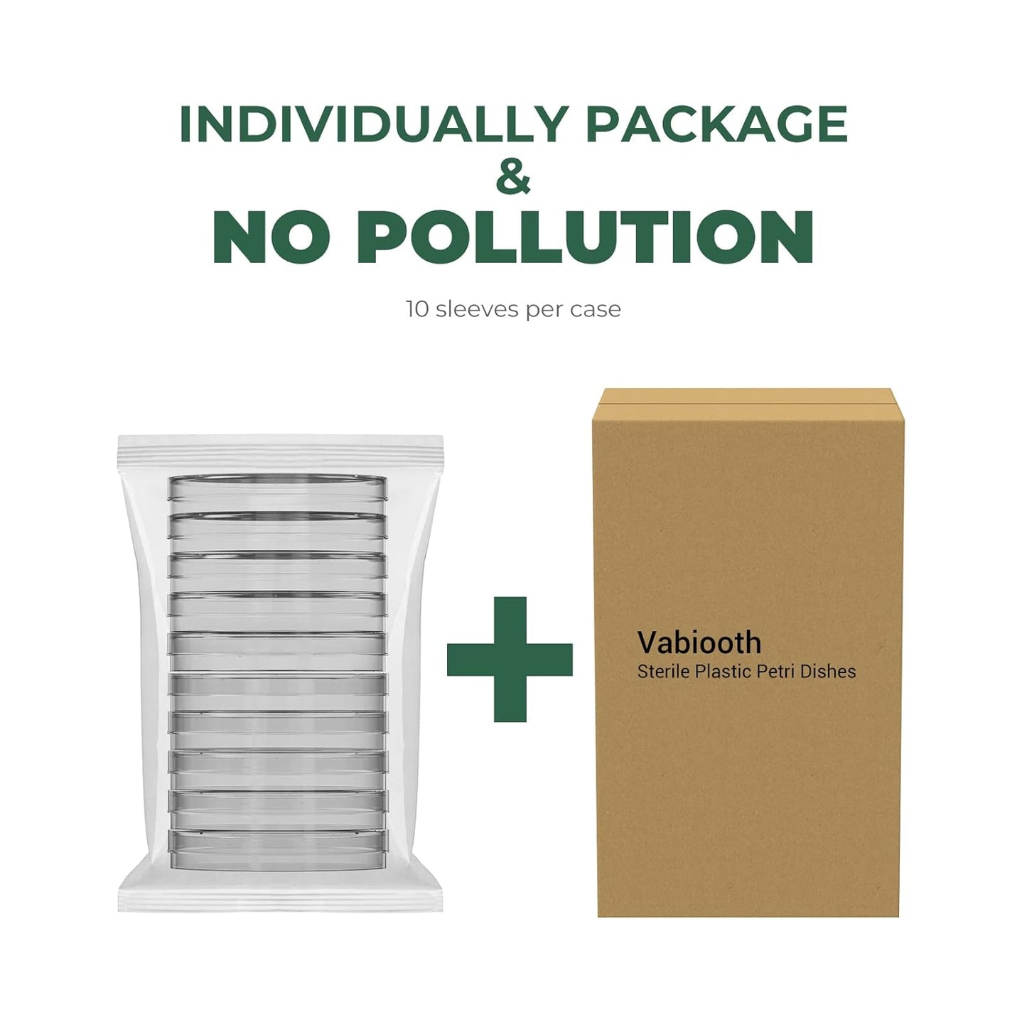 10 Pcs Petri Dishes with 150 Pcs Blank Microscope Slides