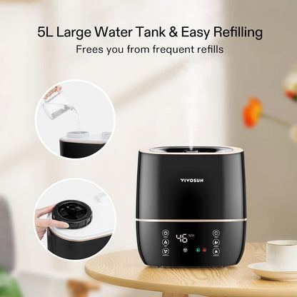 VIVOSUN Mist Humidifiers, Model and Capacity Options