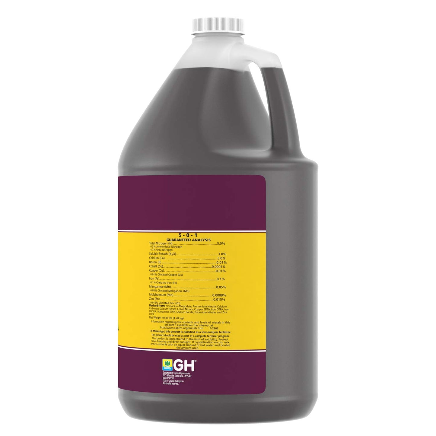 General Hydroponics FloraMicro 5-0-1, Use with FloraBloom & FloraGro For A Tailor-Made Nutrient Mix Ideal for Hydroponics, 1-Quart