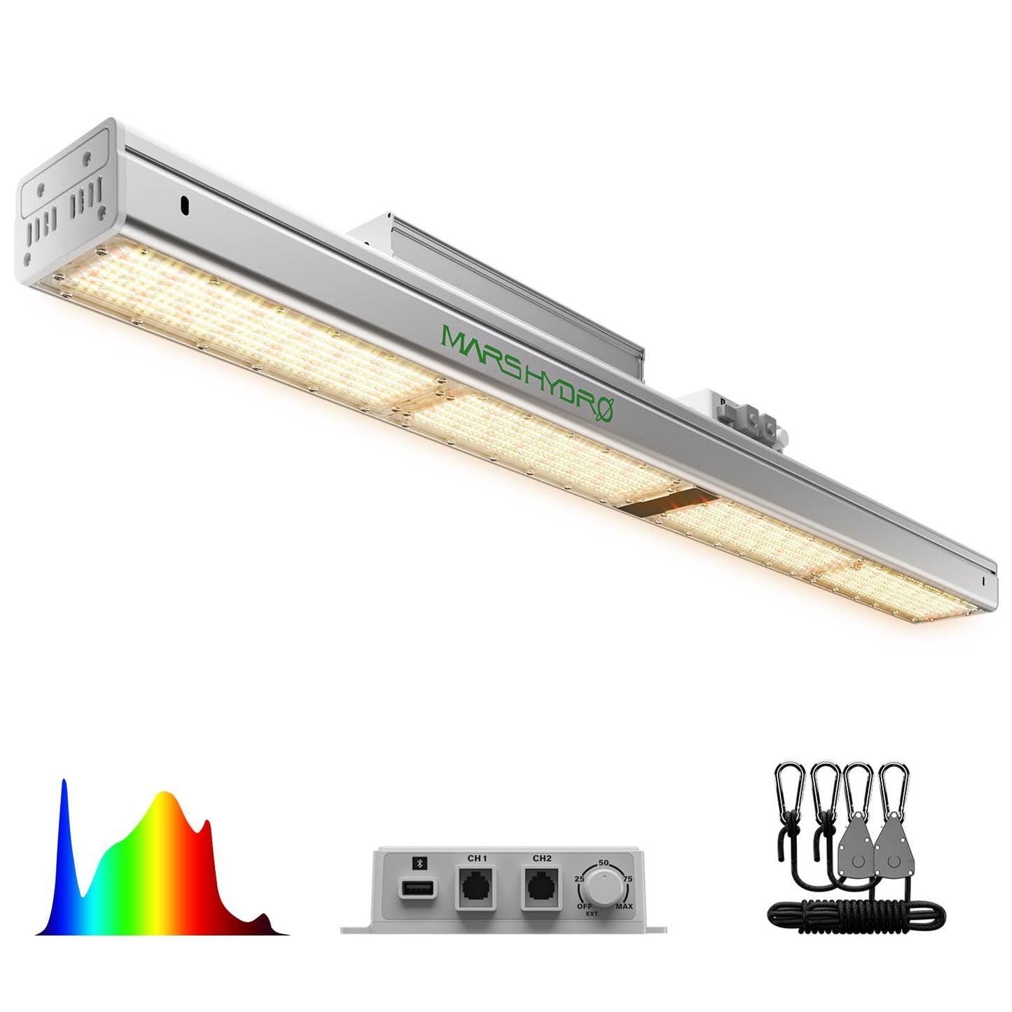 MARS HYDRO SP3000 2x4 Grow Lights for Indoor Plants,Greenhouse Lights,Full Spectrum,Dimmable,Remote WiFi App Control,Daisy Chain Light for Greenhouse Farming Seedling Veg and Bloom for 4x2 Grow Tent