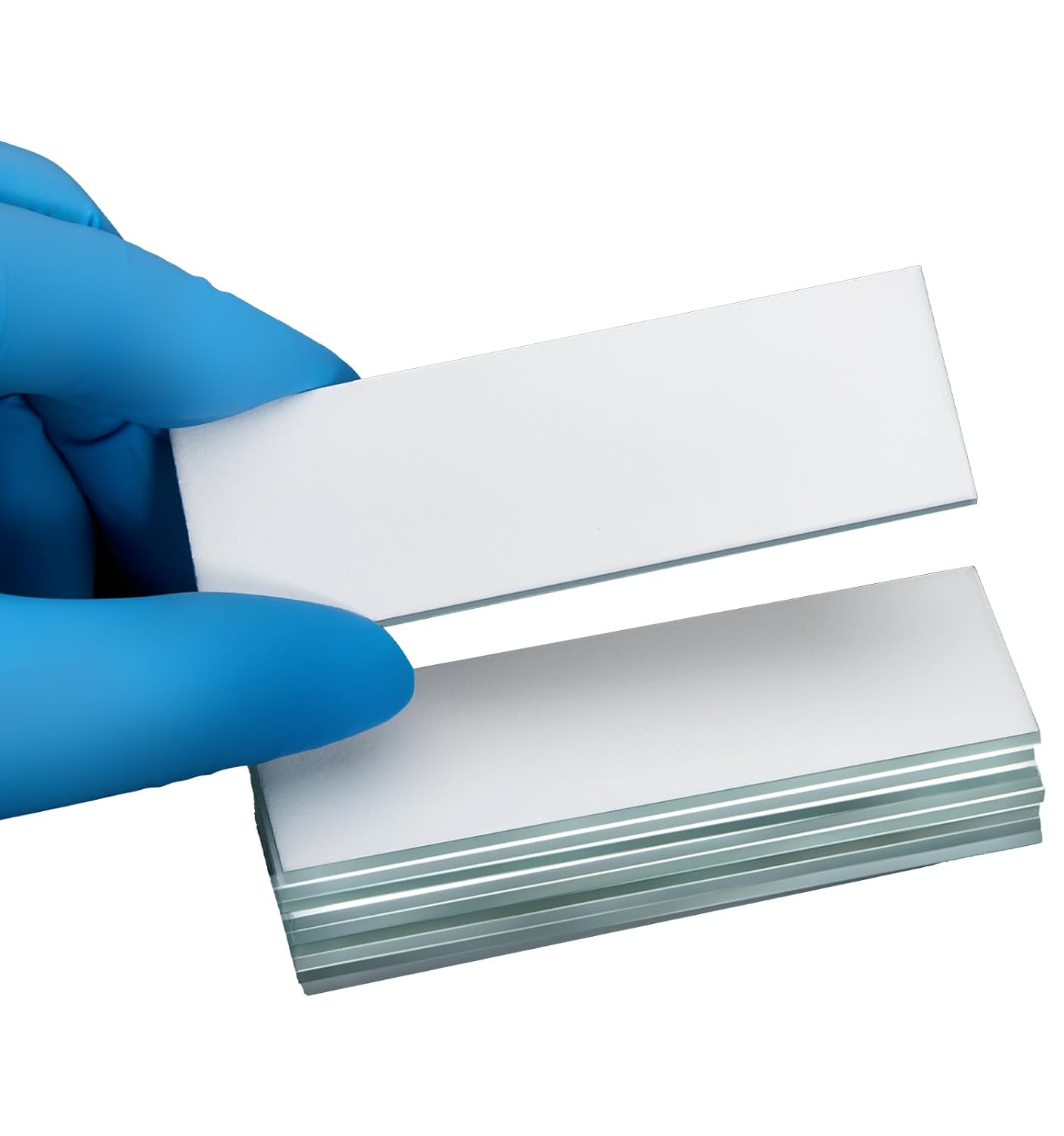 FOUR E'S SCIENTIFIC TLC Plates 25mm x 75mm, Glass Backed Silica Gel Lab Thin Layer Chromatography Plates GF254, Pack of 80