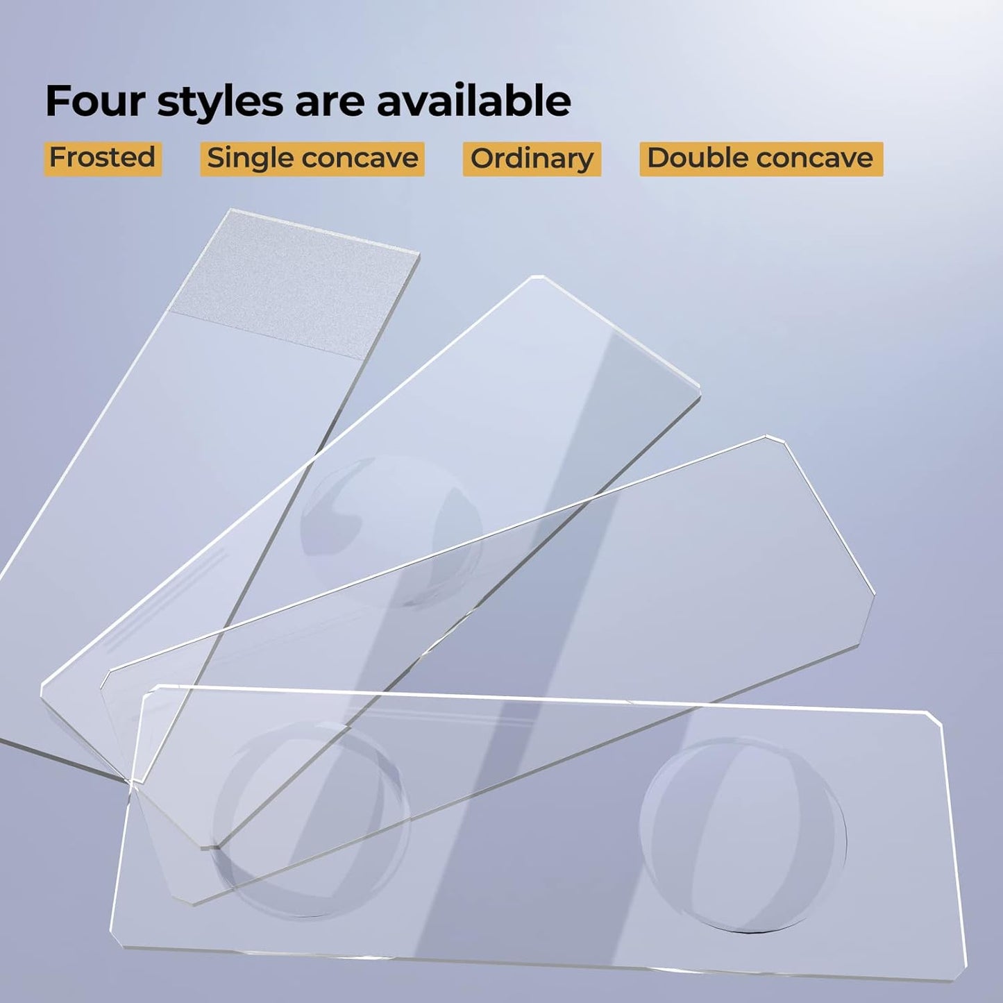 50 Pack 7500 Pcs Microscope Slides Kit, 2500 Pcs Pre-Cleaned Blank Microscope Slides and 5000 Pcs 22x22mm Square Coverslips Cover Glass for Monocular Binocular Trinocular Microscopes