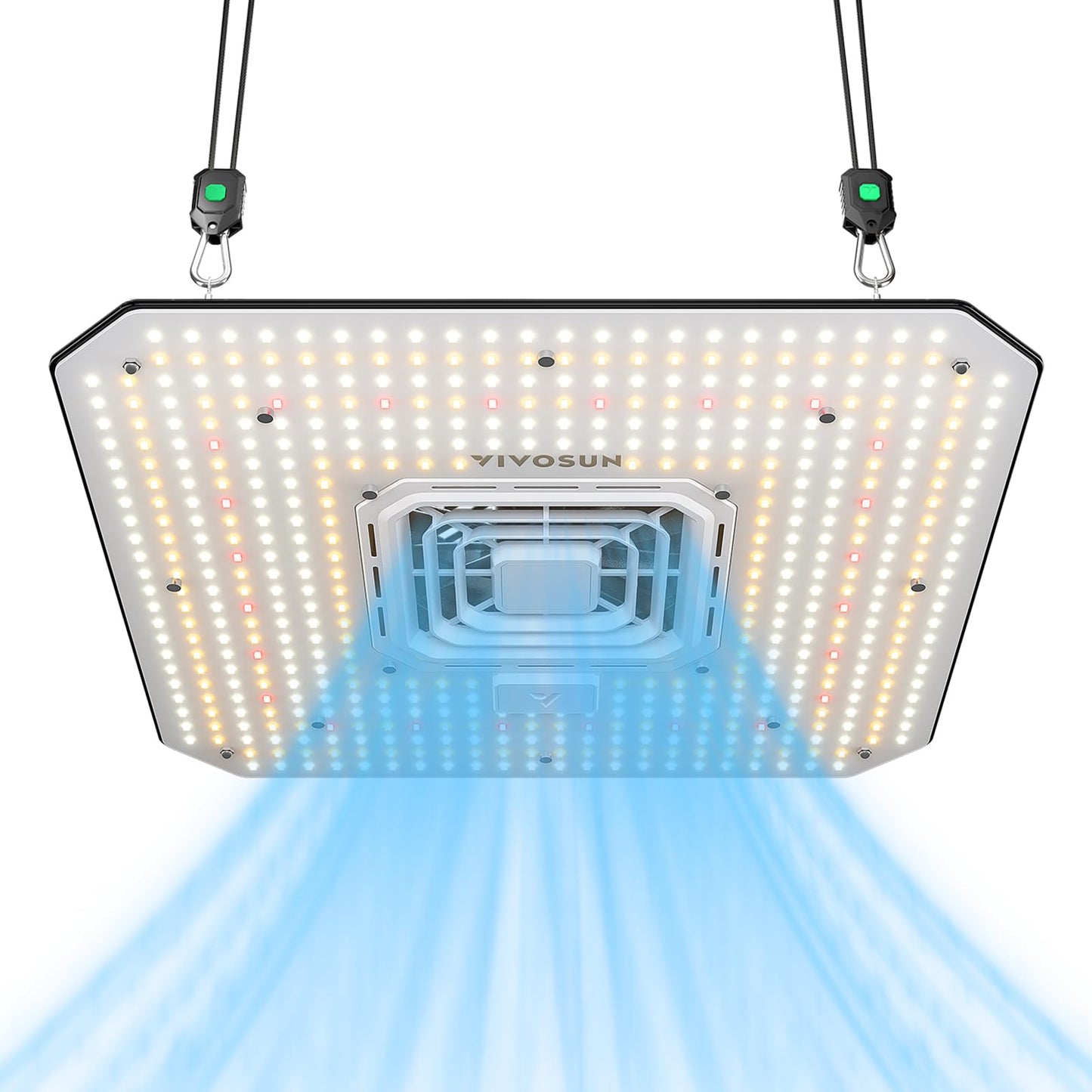 VIVOSUN AeroLight Wing AW200SE, LED Grow Light 200W with Integrated Circulation Fan, Compatible with App, Used with Growhub Controller E42A/E25 to Achieve More Functions for 4x2/3x3 Grow Tent