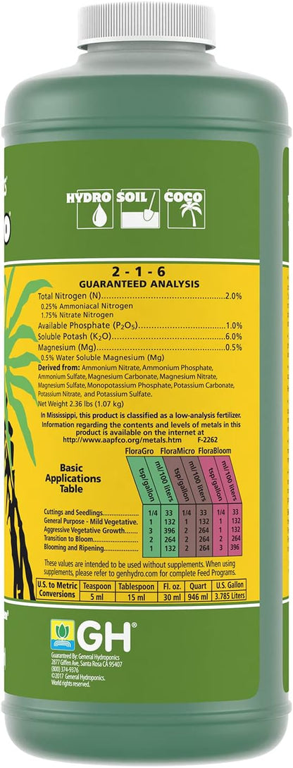 General Hydroponics FloraSeries Nutrients, Bottle and Bundle Options