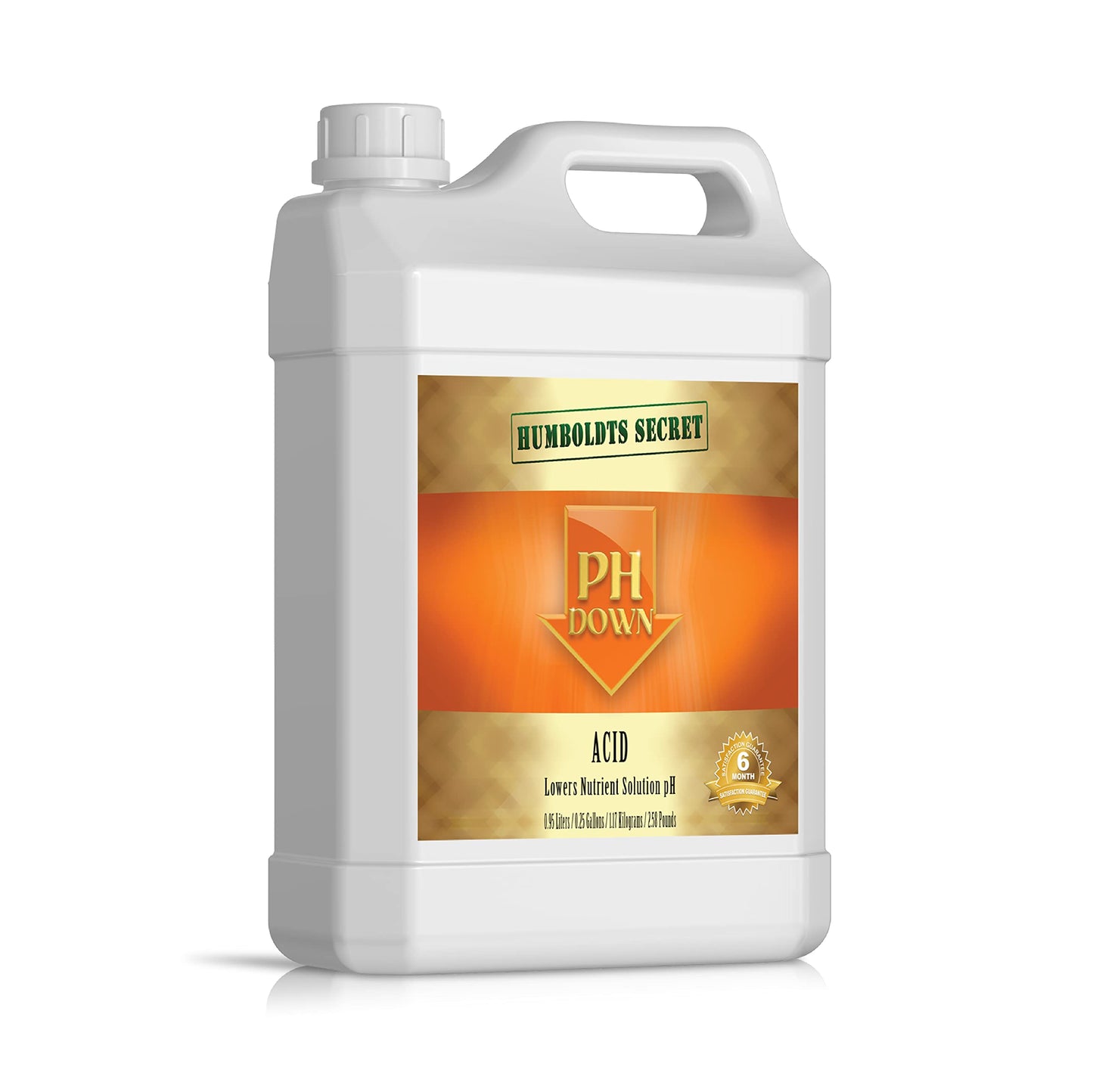 Humboldts Secret pH Down for Plants | Liquid pH Adjuster and Balancer for Soil Coco Hydroponics | Concentrated Phosphoric Acid Solution Supporting Nutrient Uptake and Strong Growth | 32 Ounce