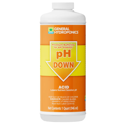 General Hydroponics pH Adjusters, Up and Down Options