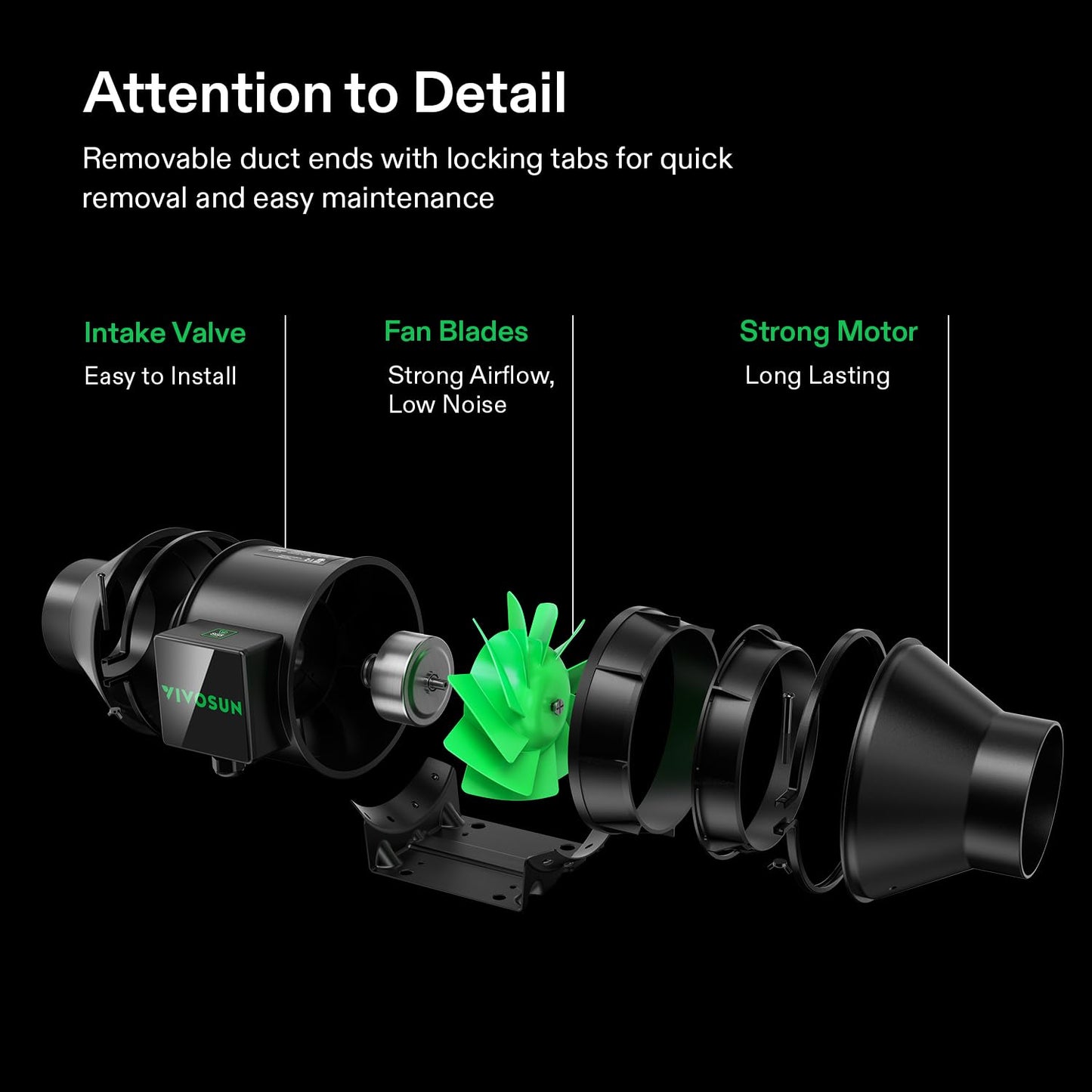 VIVOSUN Smart Air Filtration G4 Kit 4", AeroZesh G4 Inline Duct Fan with E12 Speed Controller, Carbon Filter & 8' Ducting, Cooling & Ventilation System for Grow Tents, Indoor Gardening, Hydroponics