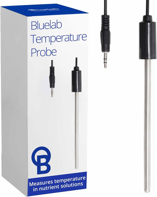 Bluelab PROBTEMP Temperature Probe in Water, Replacement for ATC Adjustments (used with Bluelab Controllers), No Calibration, Tool for Hydroponic System and Indoor Plant Grow