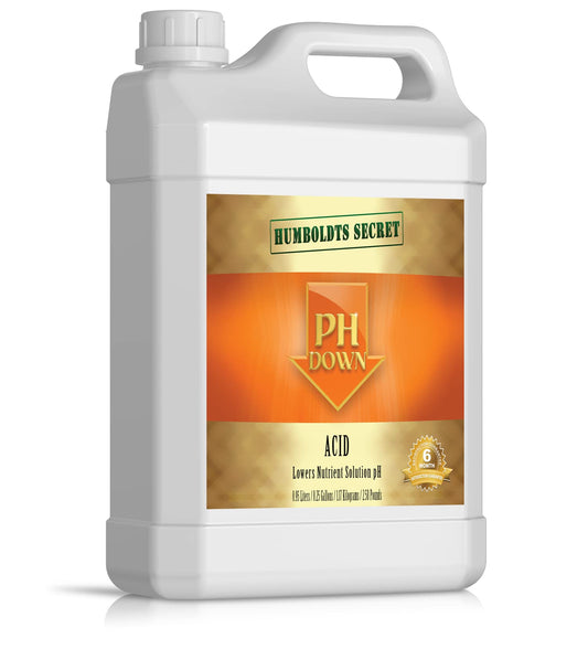Humboldts Secret pH Down for Plants | Liquid pH Adjuster and Balancer for Soil Coco Hydroponics | Concentrated Phosphoric Acid Solution Supporting Nutrient Uptake and Strong Growth | 32 Ounce