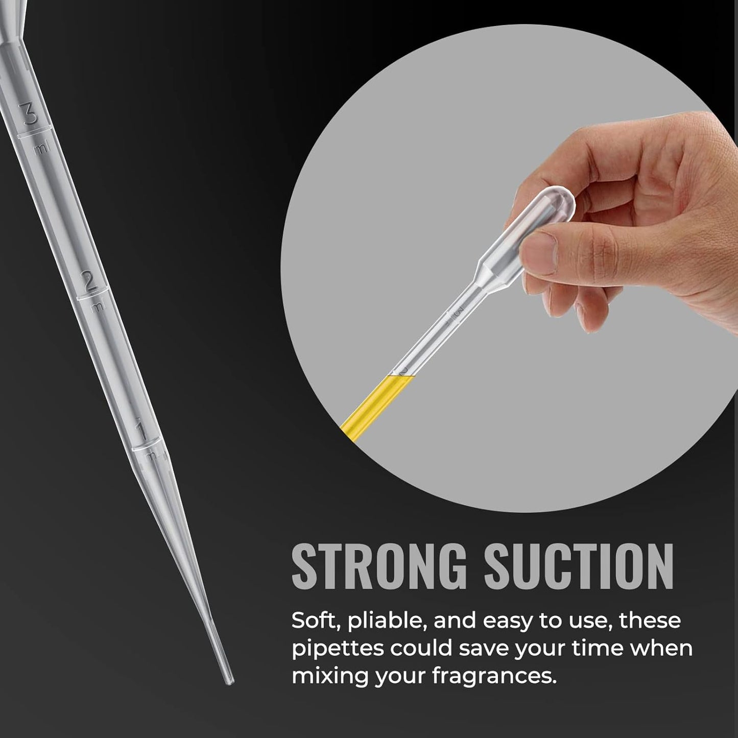 10Pcs Petri Dishes with 100Pcs Plastic Transfer Pipettes