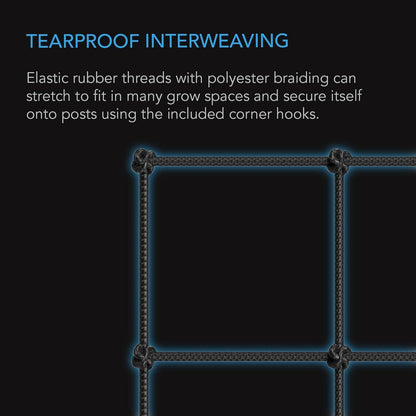 AC Infinity Elastic Trellis Netting, Multiple Sizes