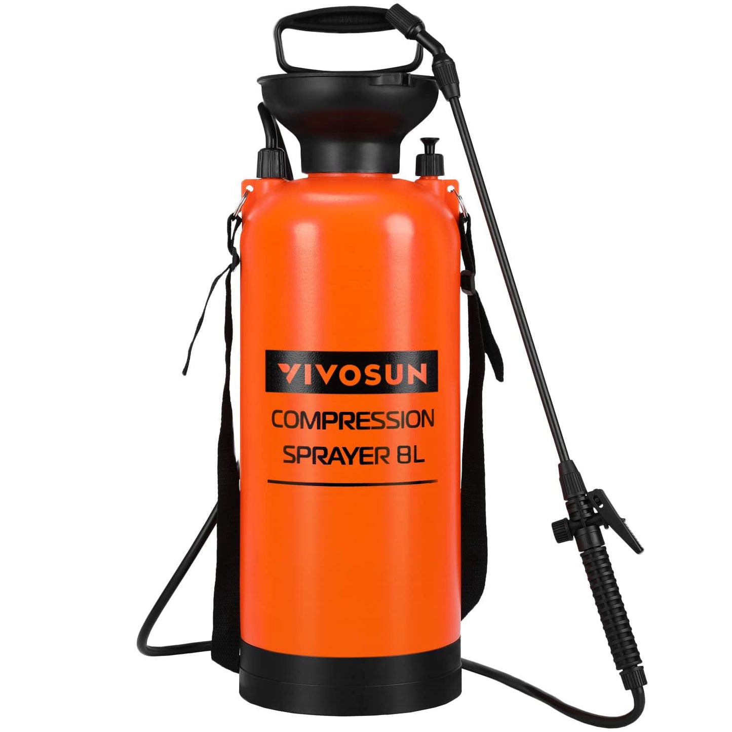 VIVOSUN 1.35-Gallon Pump Pressure Sprayer, Pressurized Lawn & Garden Water Spray Bottle with Adjustable Shoulder Strap, for Spraying Plants, Garden Watering and Household Cleaning