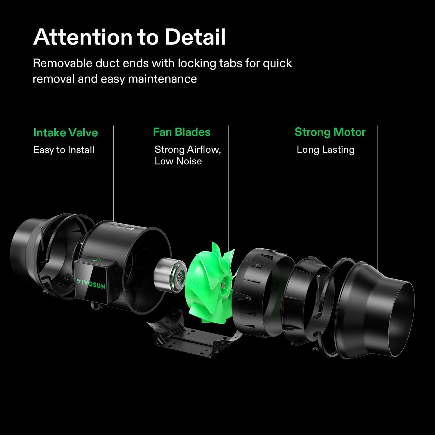 VIVOSUN Smart Air Filtration G4 Kit 4", AeroZesh G4 Inline Duct Fan with E12 Speed Controller, Carbon Filter & 8' Ducting, Cooling & Ventilation System for Grow Tents, Indoor Gardening, Hydroponics