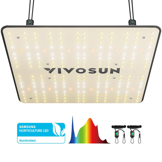 VIVOSUN VS1000 LED Grow Light with Samsung LM301 Diodes & Sosen Driver Dimmable Lights Sunlike Full Spectrum for Indoor Plants Seedling Veg and Bloom Lamps for 2x2/3x3 Tent