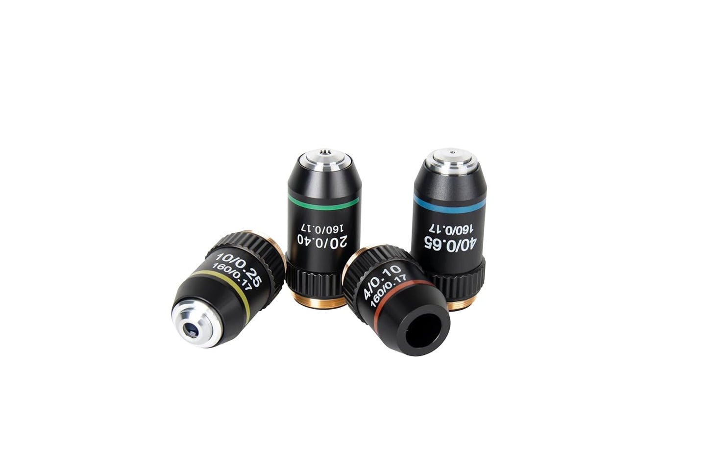 4X Objective Brass Achromatic 195 Objective Lens Clear Standard 20mm Thread Biological Microscope Objective Telescope Accessories