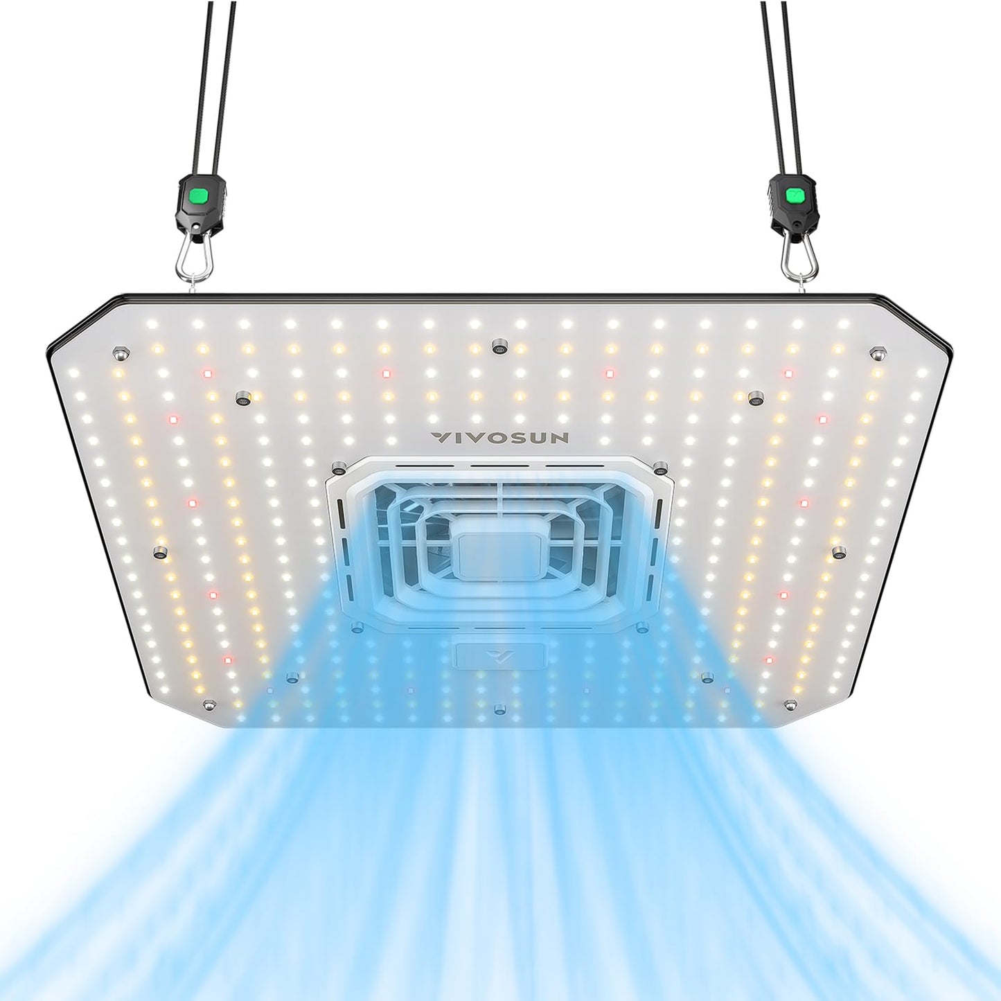 VIVOSUN AeroLight Wing AW200SE, LED Grow Light 200W with Integrated Circulation Fan, Compatible with App, Used with Growhub Controller E42A/E25 to Achieve More Functions for 4x2/3x3 Grow Tent