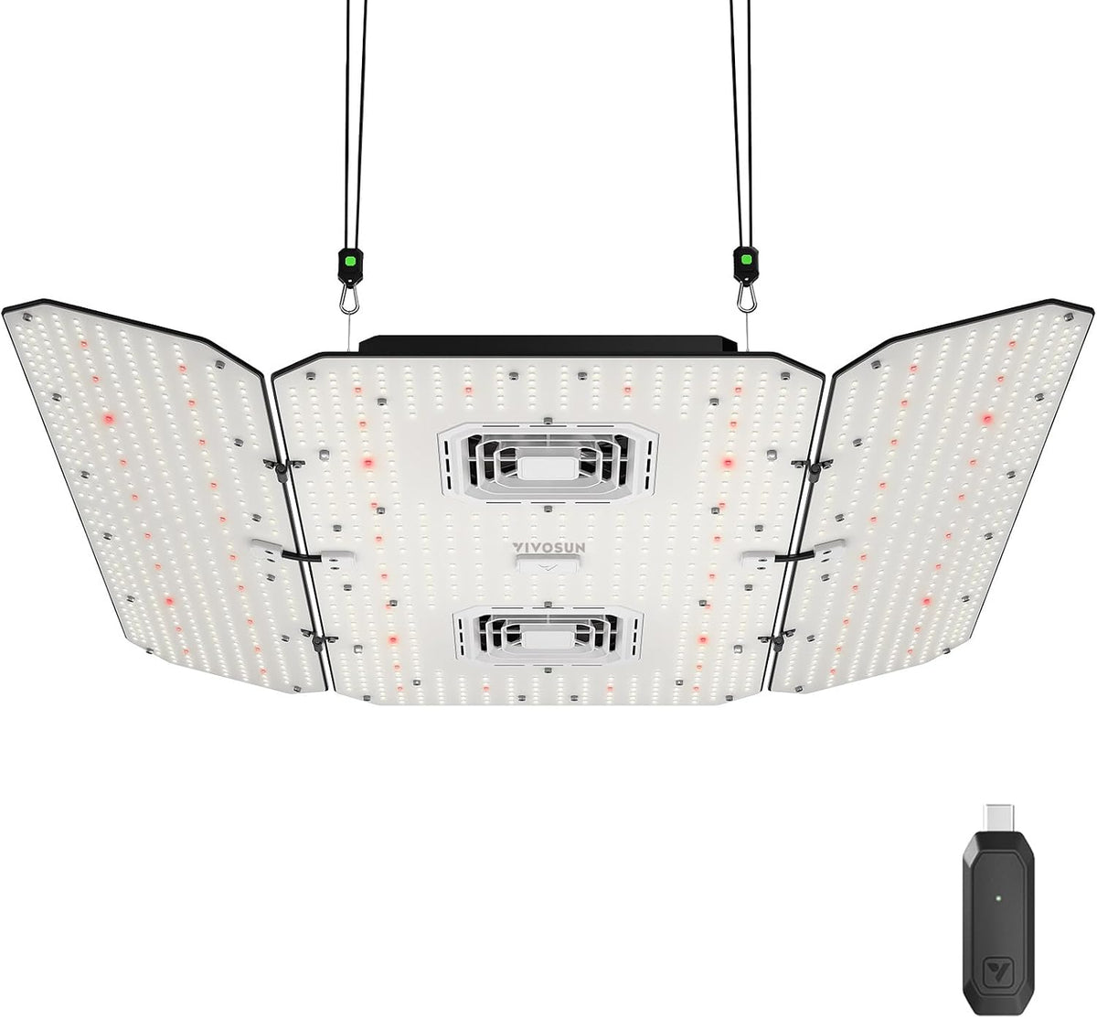 VIVOSUN AeroLight Wing AW400SE 400W LED Grow Light with Fan & Smart Control