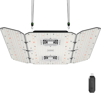 VIVOSUN AeroLight Wing AW400SE 400W LED Grow Light with Fan & Smart Control
