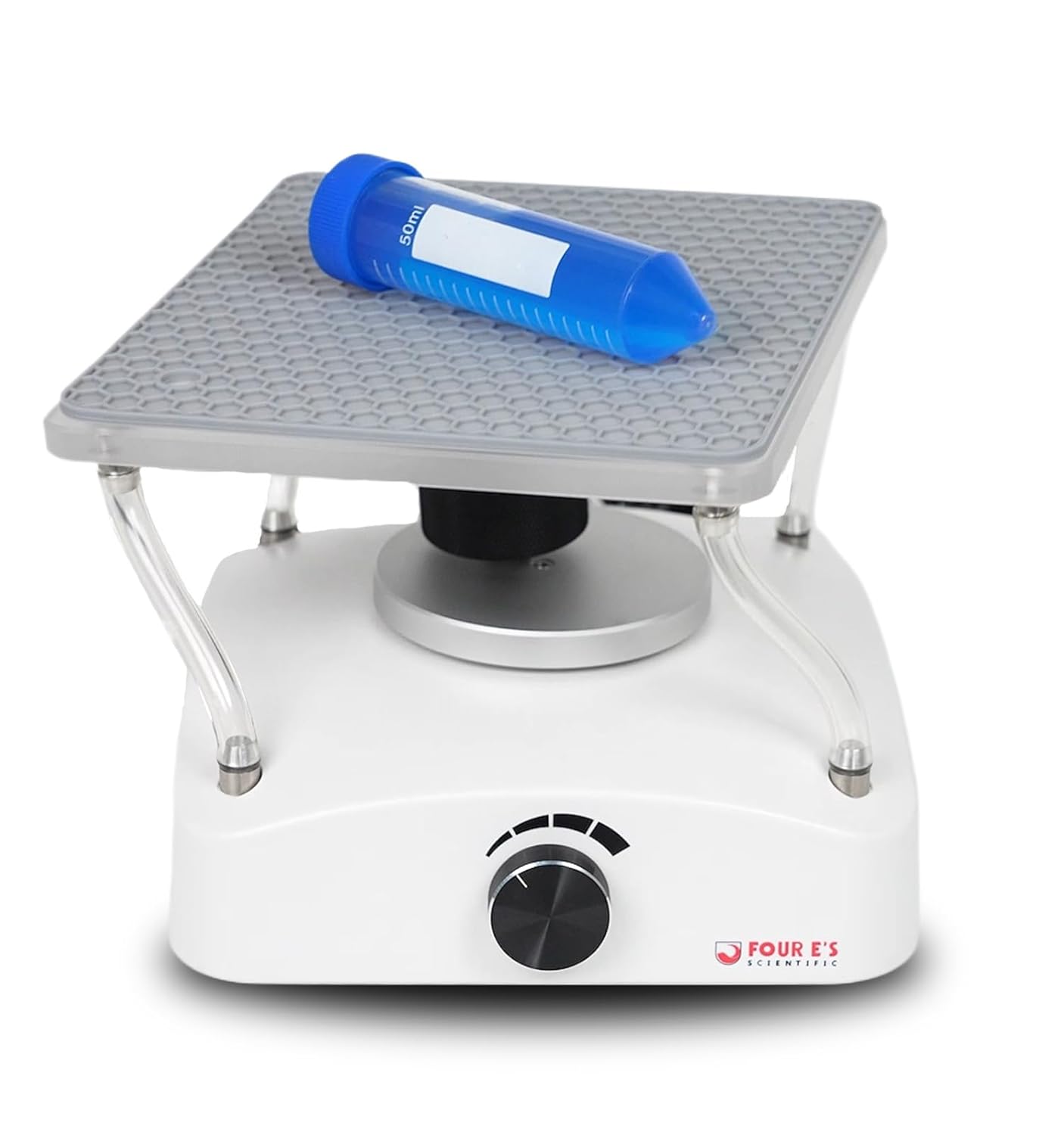 FOUR E'S SCIENTIFIC Lab Shaker, 3D Shaker Compact Rotator Shaker with Adjustable Speed 0-100RPM, 0-8° Tilt Angle, Lab Shaker with Undulating 3D Motion, Non-Slip Mat, Max. Capacity 2KGS