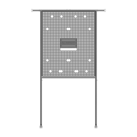 AC Infinity Gear Board, Grow Tent Equipment Board with Cable Management Slots, Steel Wall Organizer Mounts Clip Fans, Controllers, LED Drivers, and Ballasts in 5x5 Grow Tents or Smaller