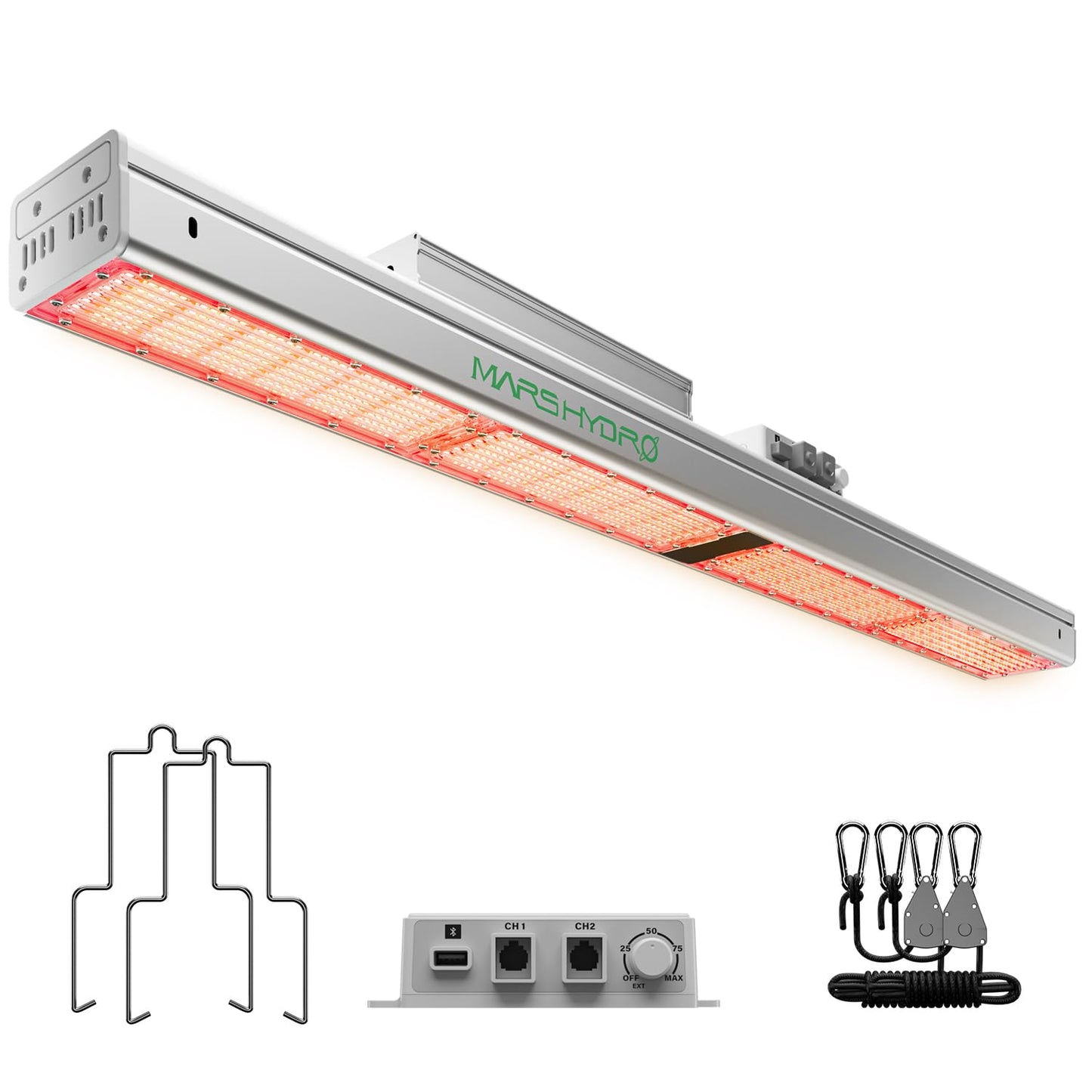 MARS HYDRO SP3000R, Red Grow Lights for Greenhouse, Supplemental 650-665NM, 2x4 Coverage, Dimmable, IP65 Waterproof, Energy Efficient, Commercial Vertical Farming for Bloom Flower, 300W