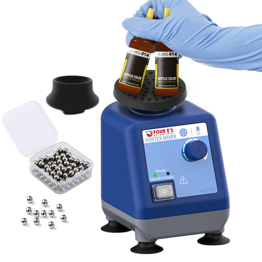 FOUR E'S SCIENTIFIC Laboratory Vortex Mixer Various Speed 0-3000rpm, Touch & Continuous Function - Vortex Shaker Mixer Test Tubes Acrylic Paints Ink