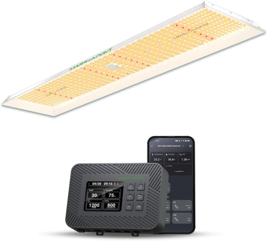 MARS HYDRO 2025 TSL200 300Watt LED Grow Light and iControl for Grow Tent, Smart Grow Room Controller, Smart Environmental with Temperature, Humidity, VPD,Timer, Cycle