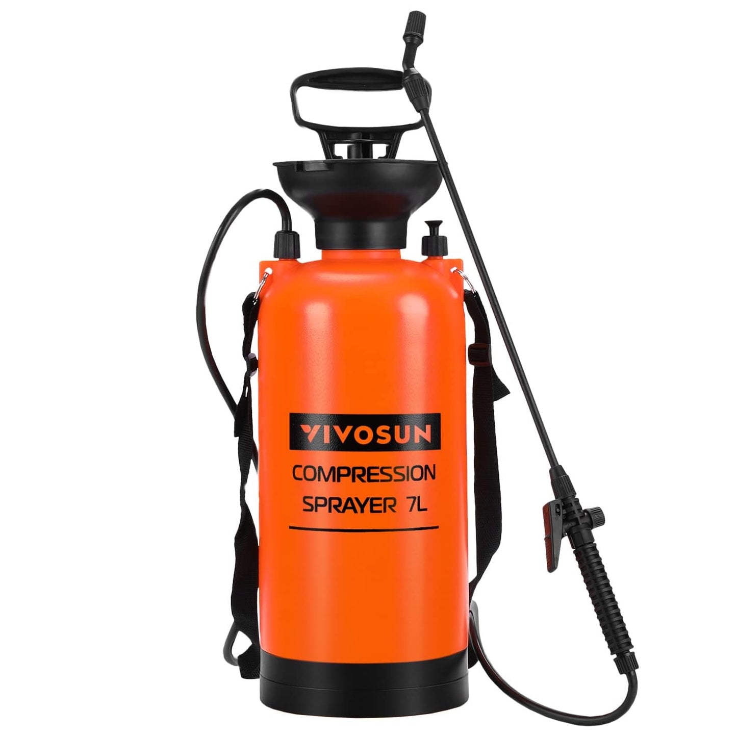 VIVOSUN 1.35-Gallon Pump Pressure Sprayer, Pressurized Lawn & Garden Water Spray Bottle with Adjustable Shoulder Strap, for Spraying Plants, Garden Watering and Household Cleaning