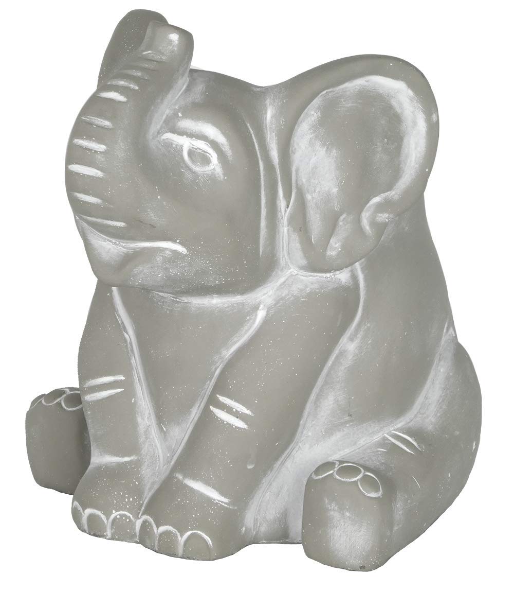 Classic Home and Garden Cement Buddies Animal Planter - Cute Desk Decoration - UV Coated Animal Vase w/Removable Drain Plug - Succulent Planter for Indoor/Outdoor Use (Bird Planter, Rust, Large)