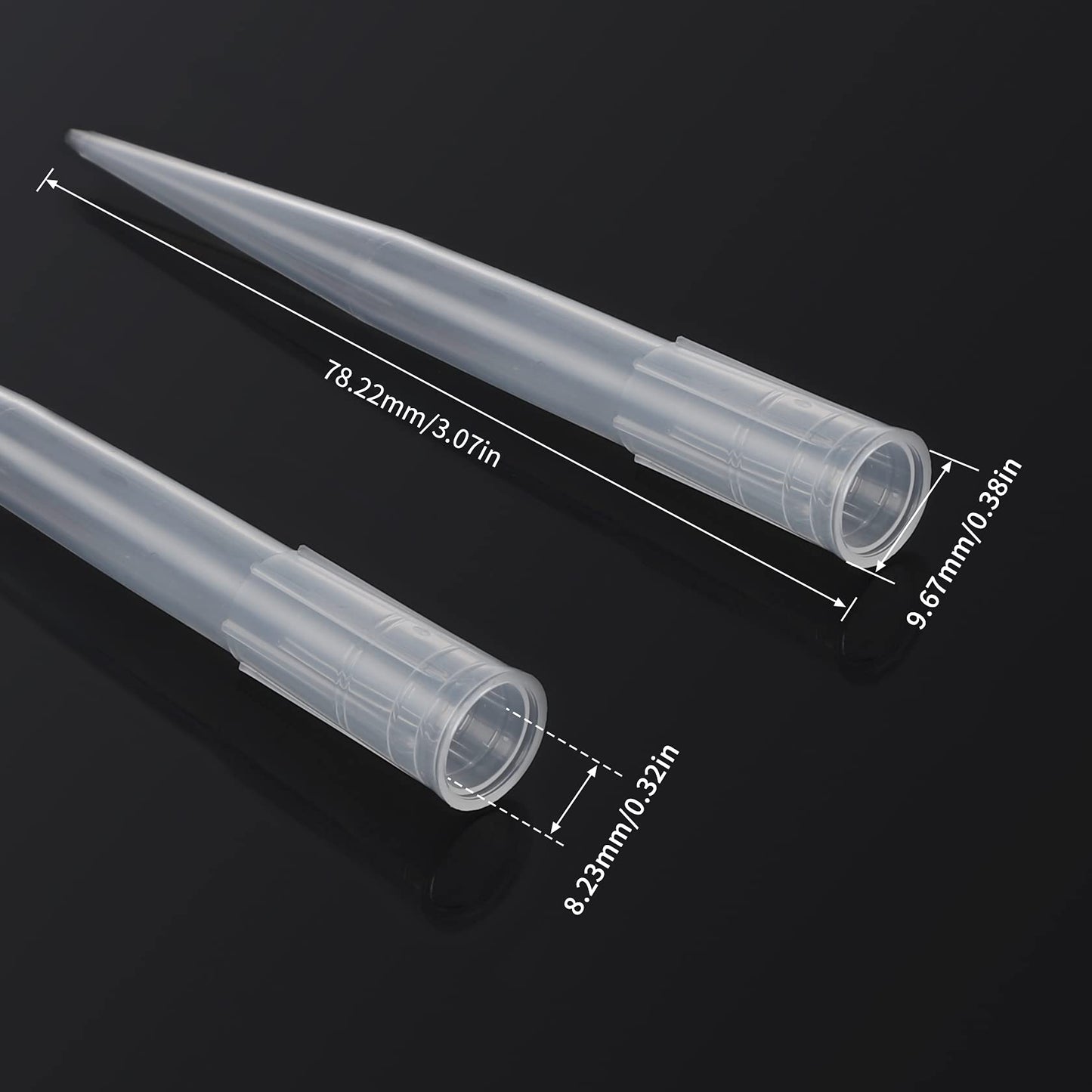 FOUR E'S SCIENTIFIC 1mL Pipette Tips - Universal 1000ul Sterile Pipette Tips Racked Non-pyrogenic DNAse/RNAse Free Autoclavable 1 Rack 96 Tips