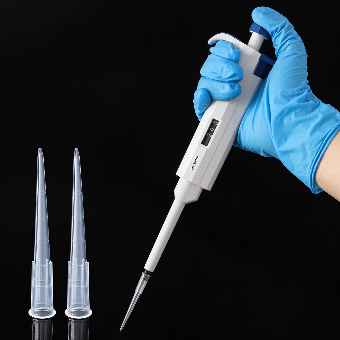 FOUR E'S SCIENTIFIC 10ml Pipette Tips Microchemical Disposable Liquid Pipettor Tips 10mL 100pcs Autoclavable Polypropylene (PP)