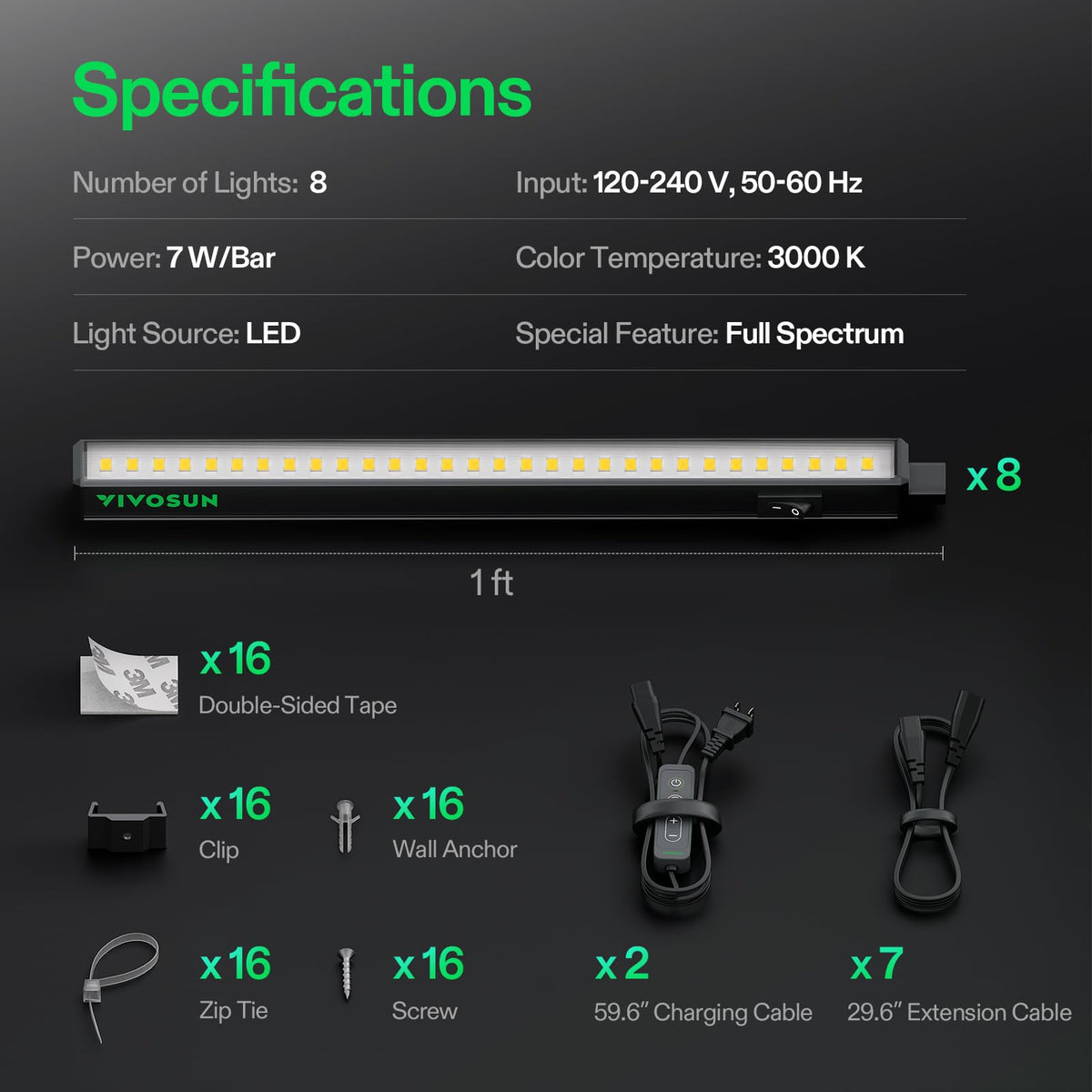 VIVOSUN T5 Grow Lights, Length, Color and Pack Options