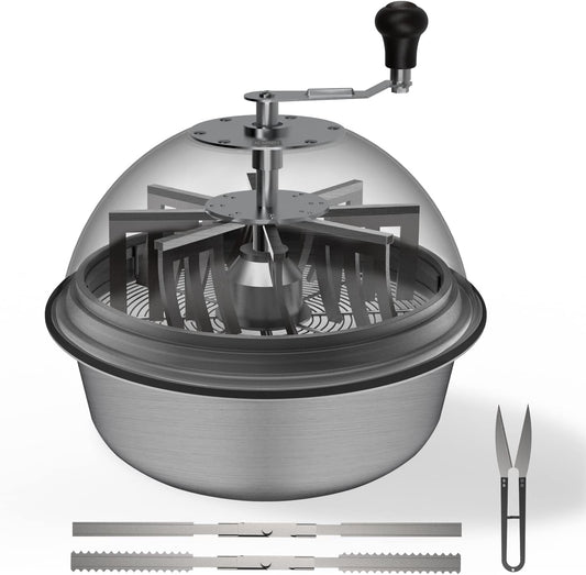 AC Infinity Bud Leaf Bowl Trimmer 16", Clear Dome, Stainless Steel Blades