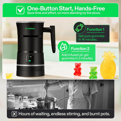 VIVOSUN Gummy Maker Machine, Hands-Free, Oil Infused Edible Mixer