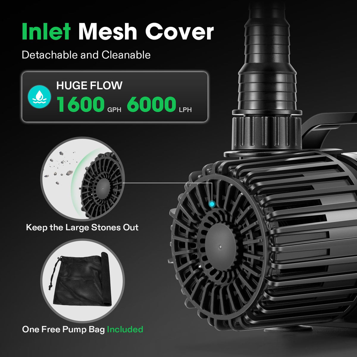 VIVOSUN Submersible Water Pumps, Multiple Flow Options