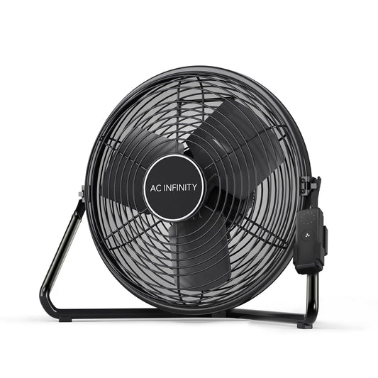 AC Infinity CLOUDLIFT S12, Industrial Wall Fan 12” with Wireless 10-Speed Controller, EC-Motor High-Velocity Shop Fan Floor Stand or Wall Mount, for Hydroponics, Greenhouses, Workshop Circulation