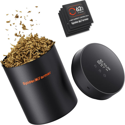 Spider Farmer Smart Curing Jar 2L Vacuum Container for Fresh Storage