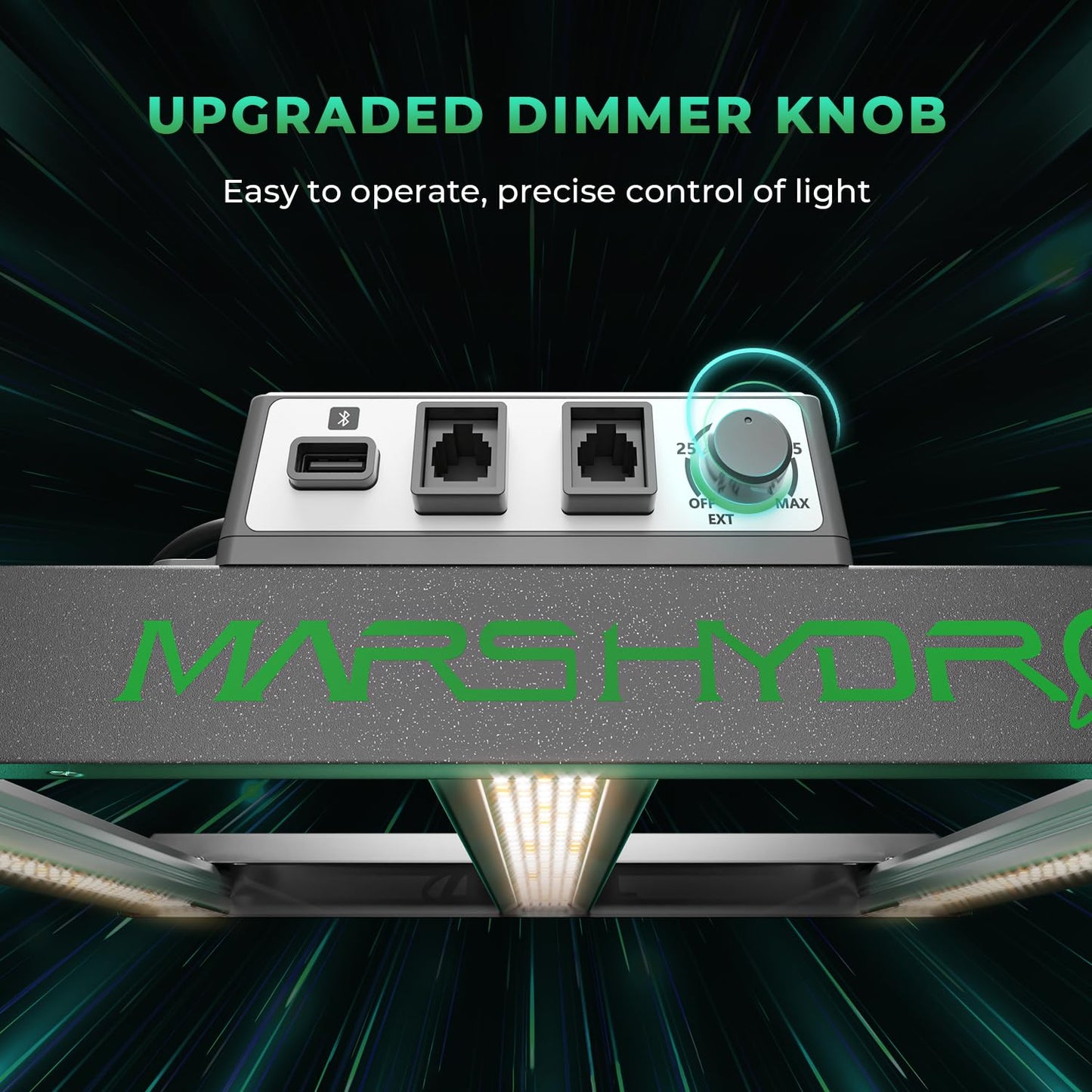 2025 New Version MARS HYDRO FC-E3000 300Watt LED Grow Light 3X3ft Full Spectrum Grow Light Bar, Smart Dimmable & Integrated Grow Lampe for Veg Bloom Flower, Achieve 2.8 umol/J