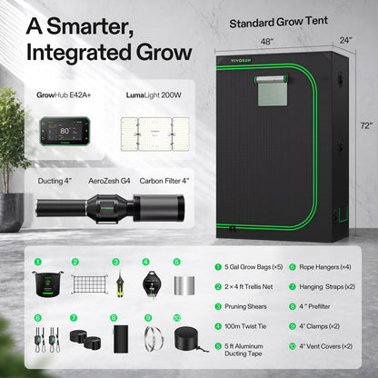 VIVOSUN Smart Grow Tent Kits, Multiple Sizes