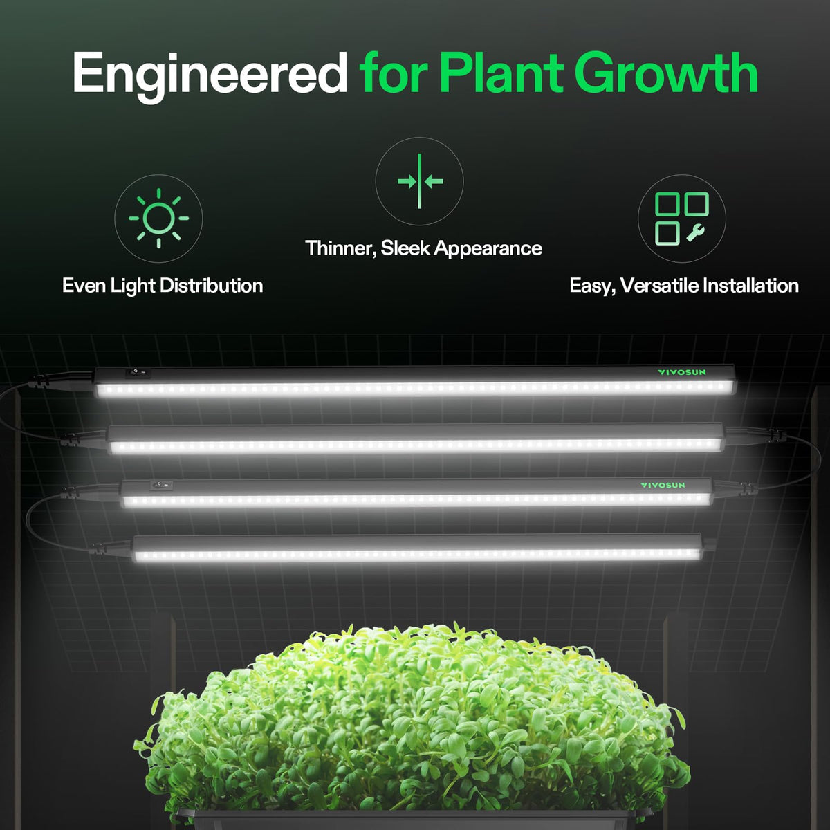 VIVOSUN T5 Grow Lights, Length, Color and Pack Options