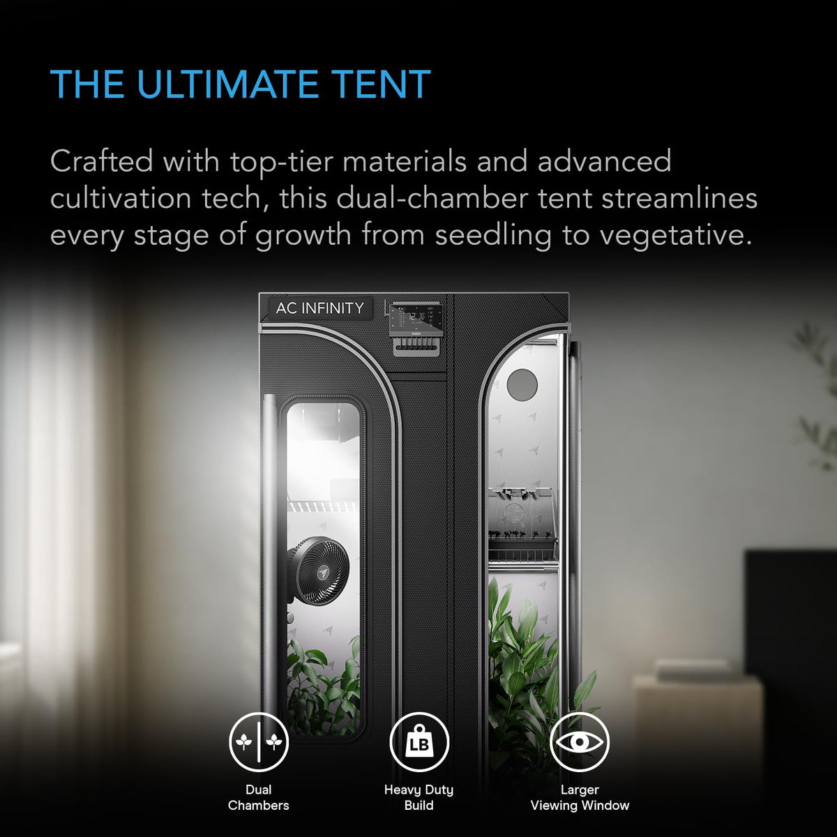 AC Infinity CLOUDLAB Grow Tents, Size and Layout Options