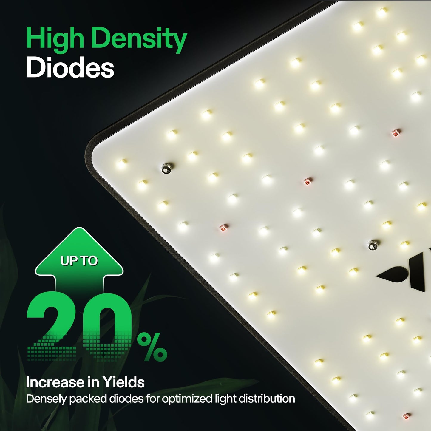 VIVOSUN VS2000 LED Grow Light with Full Spectrum Diodes & Brand Driver Dimmable Lights Sunlike for Seedling Veg & Bloom Plant Grow Lamps for 2x4/3x3 Grow Tent