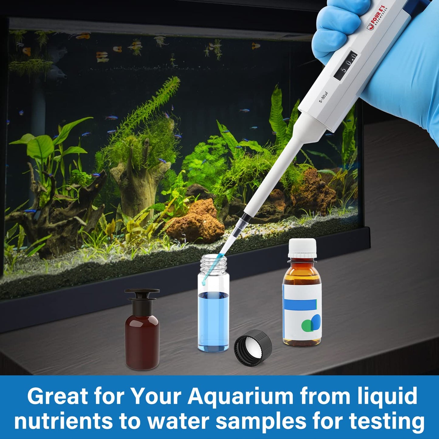 FOUR E'S SCIENTIFIC 1-10ML Single-Channel Pipettor Adjustable Variable Volume Micropipette High Accurate Pipettor for Laboratory