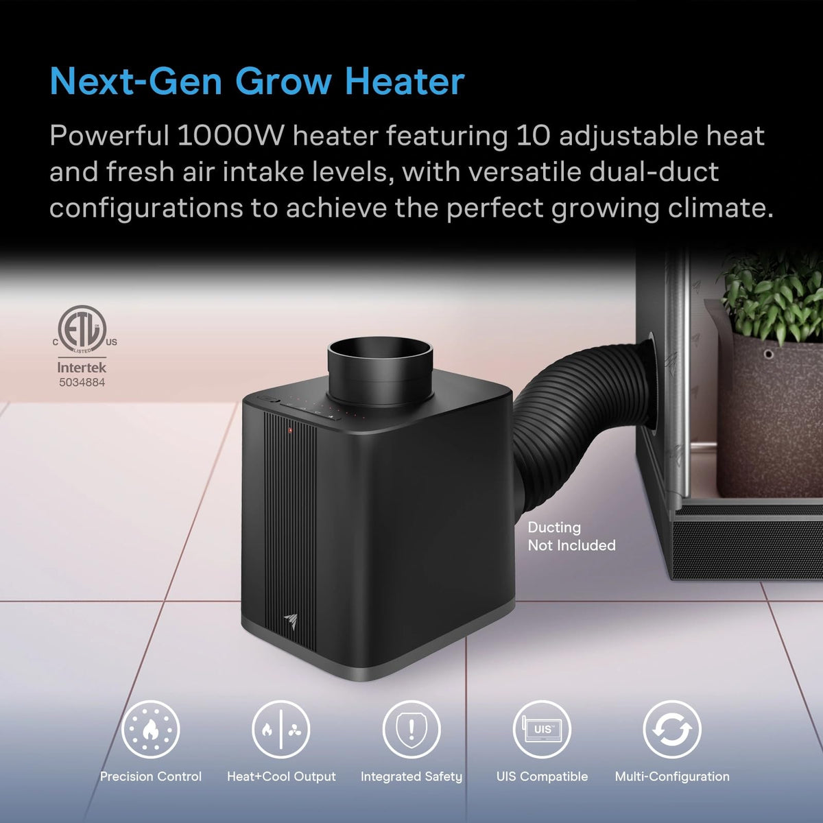 AC Infinity THERMOFORGE Heaters and Hose Accessory Options