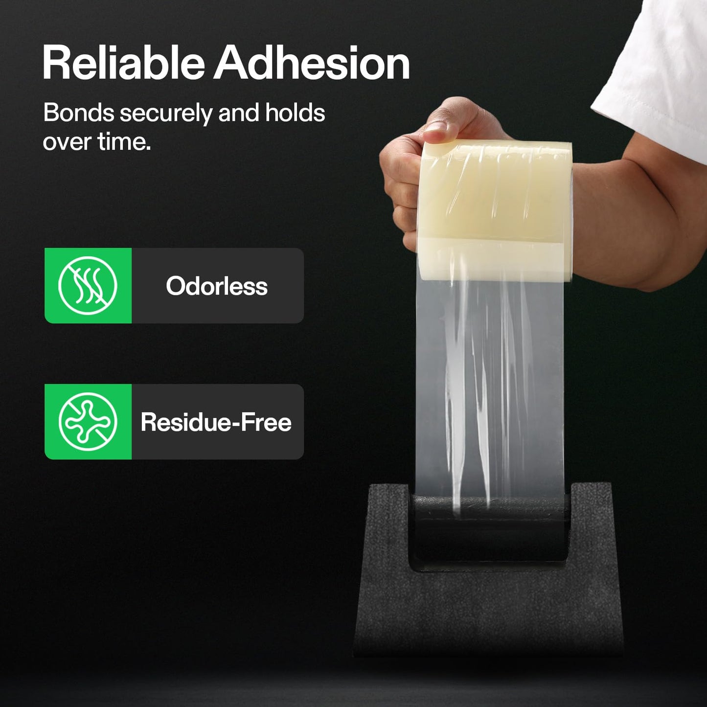 VIVOSUN Greenhouse Repair Tape, 6.3 mil 3" x 108' Weatherproof Clear Poly Patch Tape, Heavy Duty Greenhouse Sheeting Coverings Film Tape for Plastic Sheeting and Tents