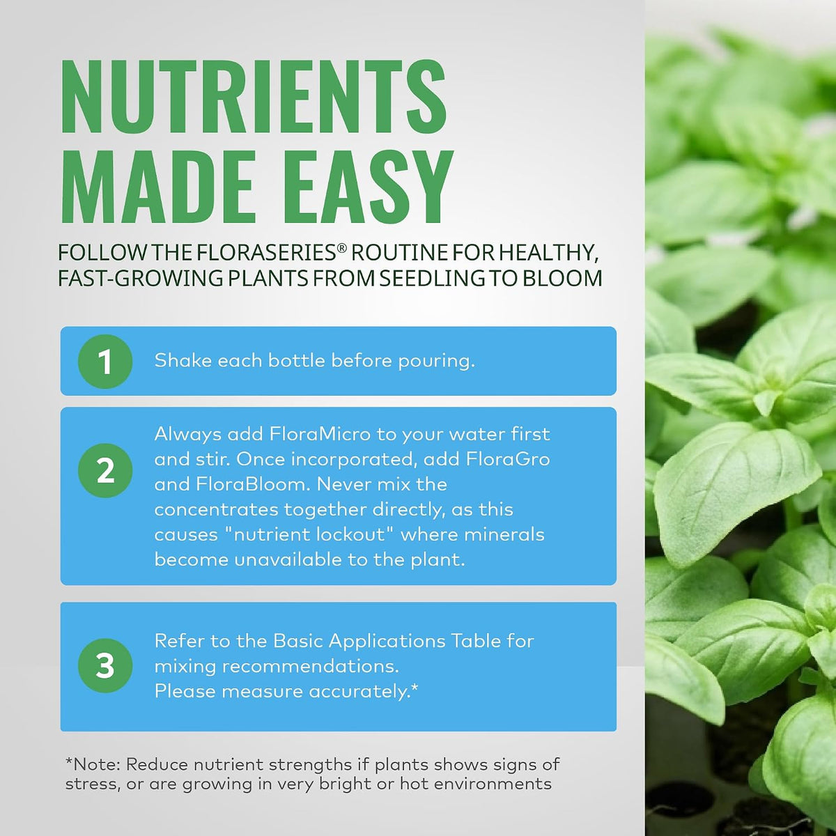 General Hydroponics FloraSeries Nutrients and Trial Packs