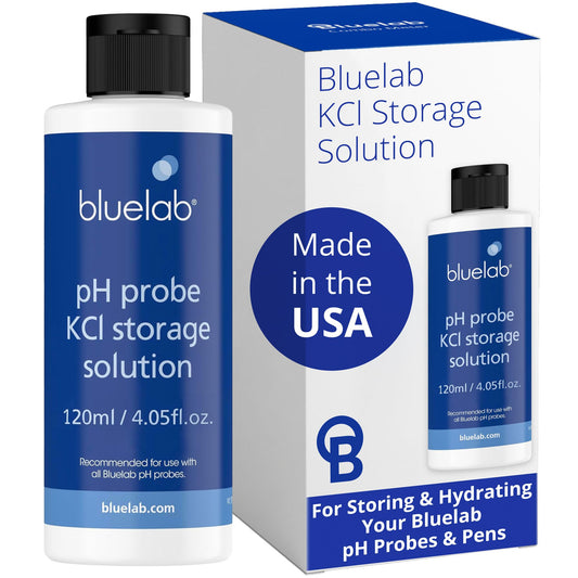 Bluelab STSOL120 KCL Storage Solution 120ml pH Probe and Pen, Maintain Meters Used for Water, Soil, and Hydroponic System or Indoor Plant Grow White