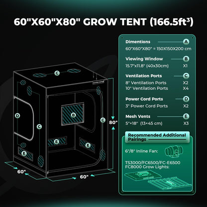MARS HYDRO Grow Tents, Multiple Sizes