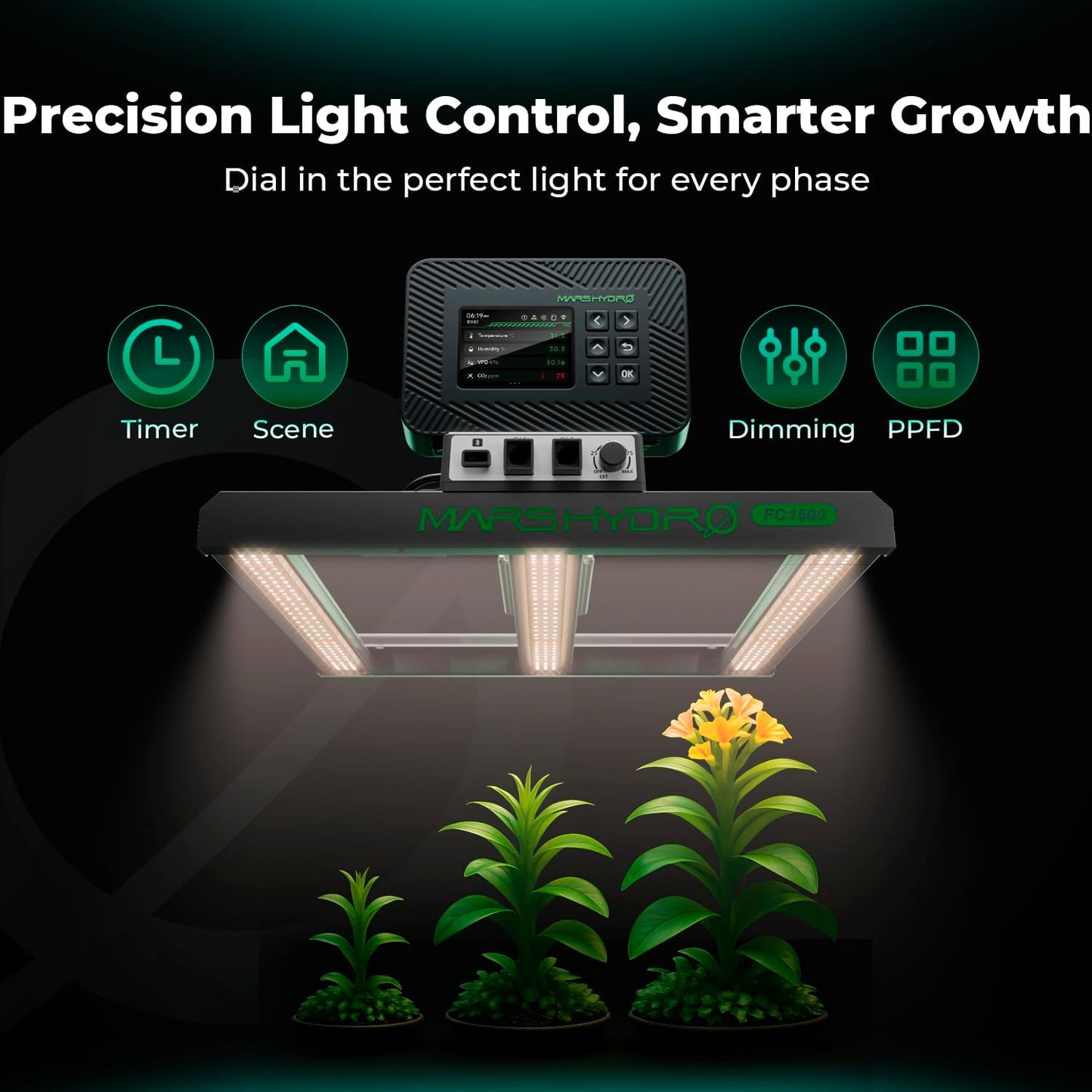 MARS HYDRO 4x4 Smart Grow Tent Kit Complete System with Newly Upgraded Digital Intelligent Temperature and Humidity Controller